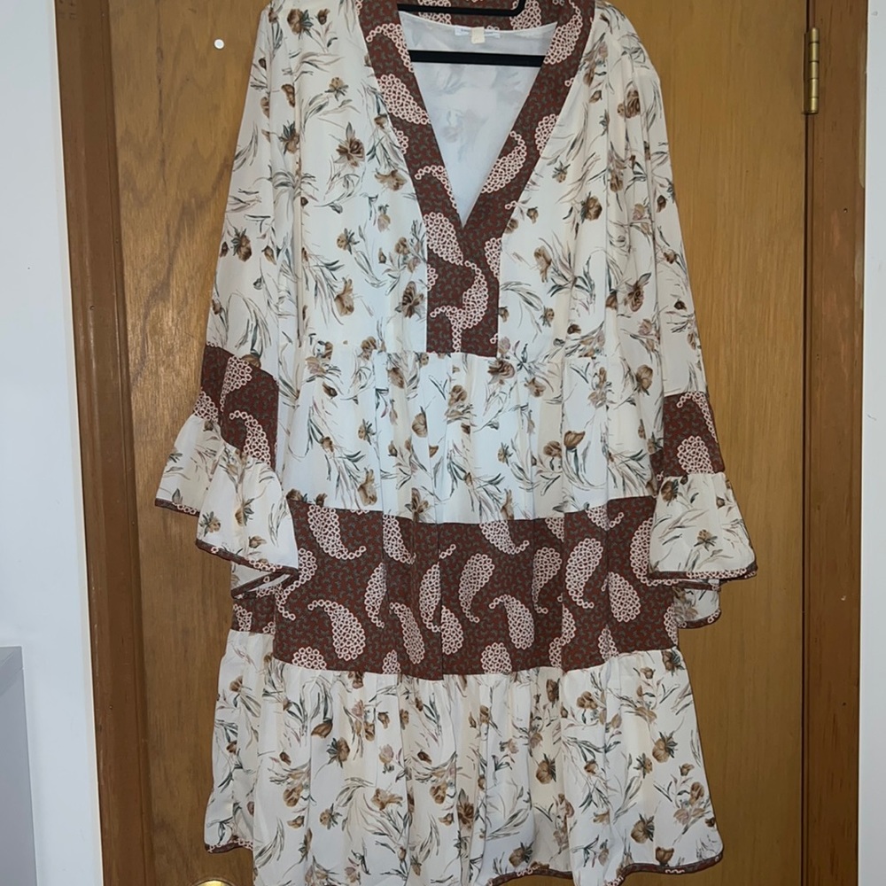 CHICSOUL boho print dress